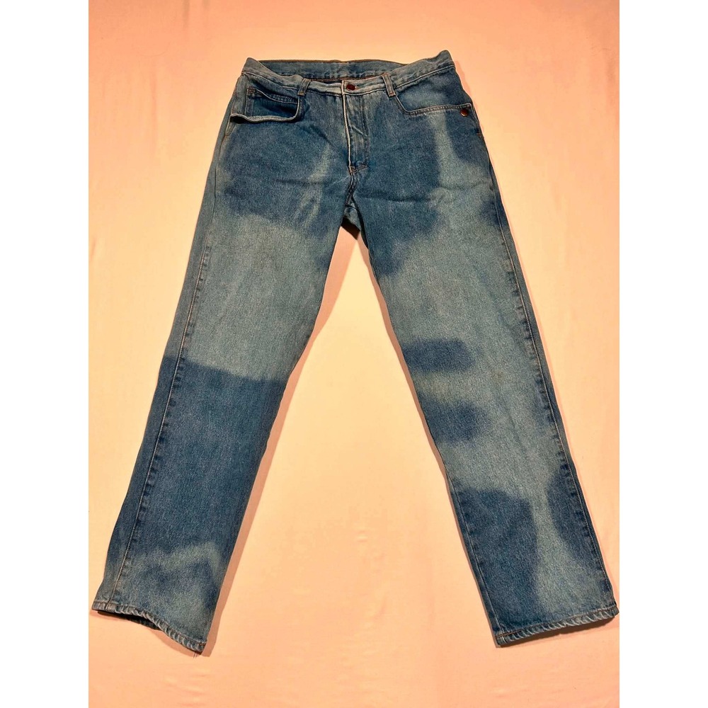 Lucky Star Original Jeans Mens 34x32 Straight Leg Blue Faded Vintage Denim